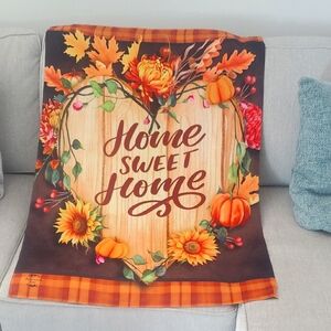 Home Sweet Home Fall Flag NWOT